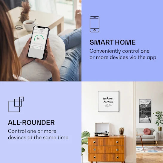 Klarstein Wonderwall Air Art Smart infravörös hősugárzó 350 W