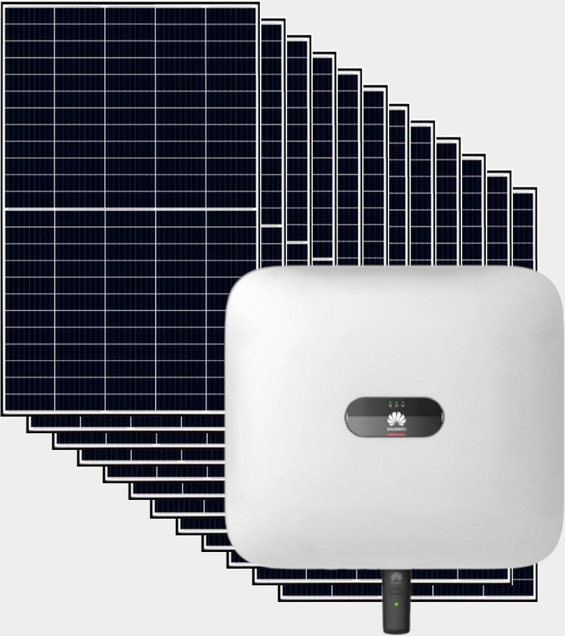 5.10 kWp teljesítményű háztartási méretű kiserőmű 5 kW Huawei inverterrel, telepítéssel