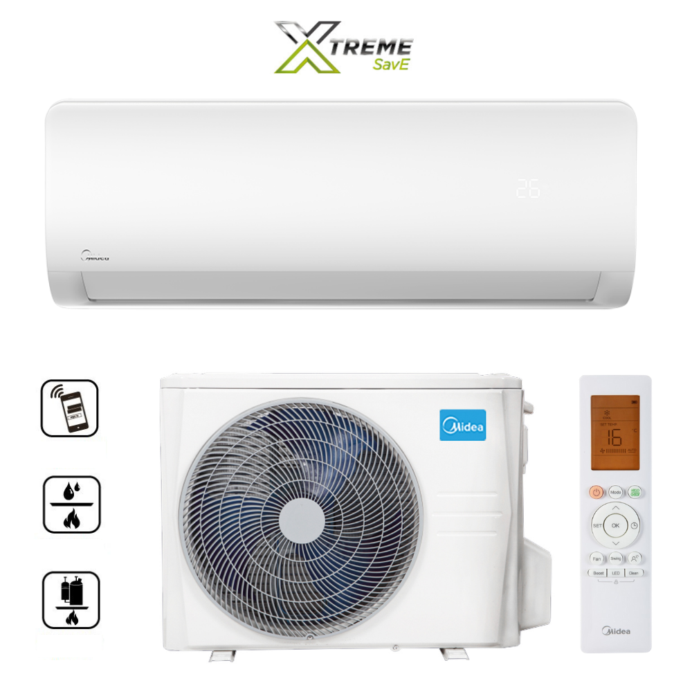 MIDEA XTREME SAVE MG2X-09-SP oldalfali split 2,6 kW klíma szett - beszereléssel