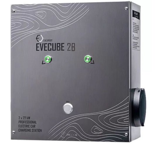 Evexpert 2B 2x22  KW Fali töltő kijelző, RFID, távoli elérés, árammérő, OCPP